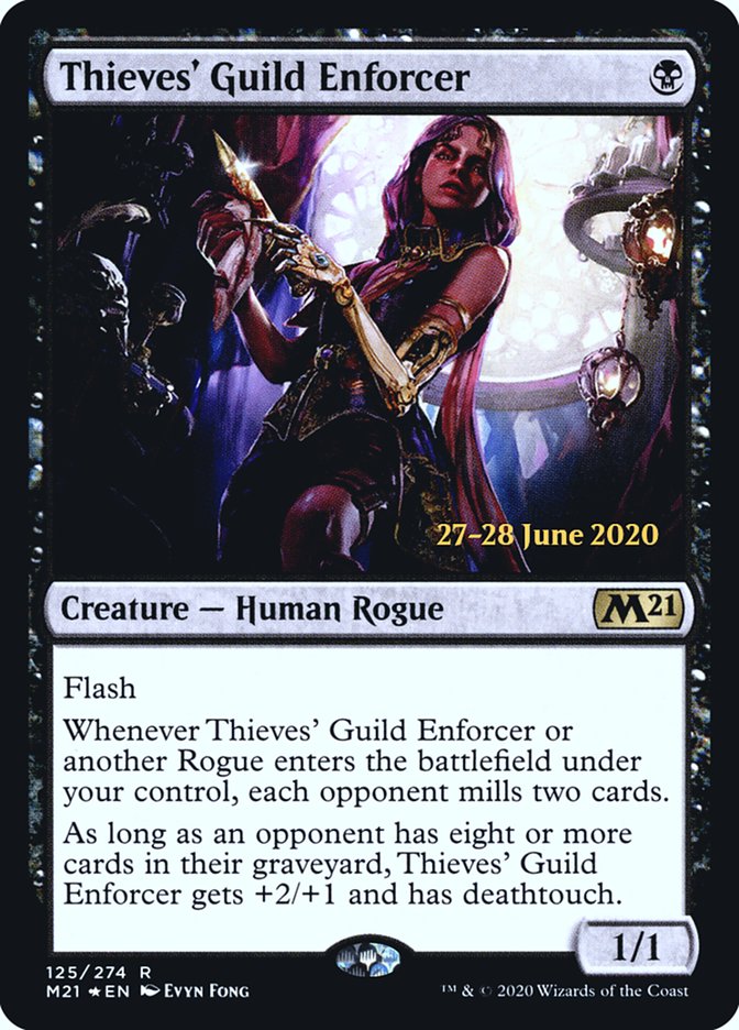 Thieves' Guild Enforcer  [Core Set 2021 Prerelease Promos] | Nerdhalla Games