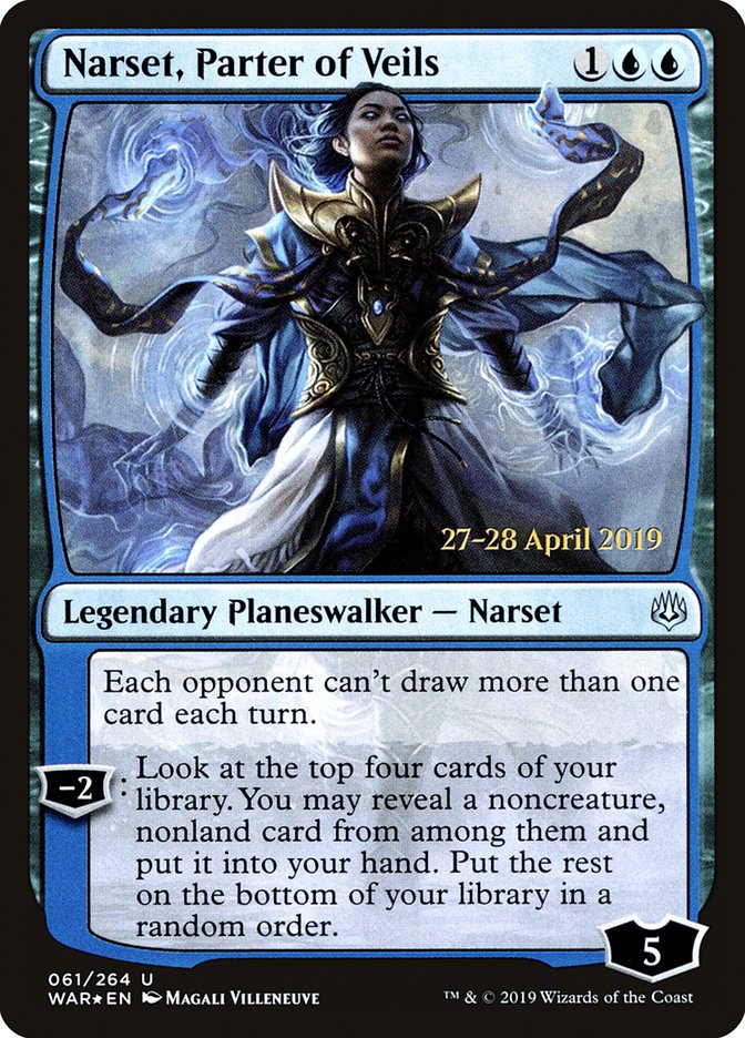 Narset, Parter of Veils  [War of the Spark Prerelease Promos] | Nerdhalla Games