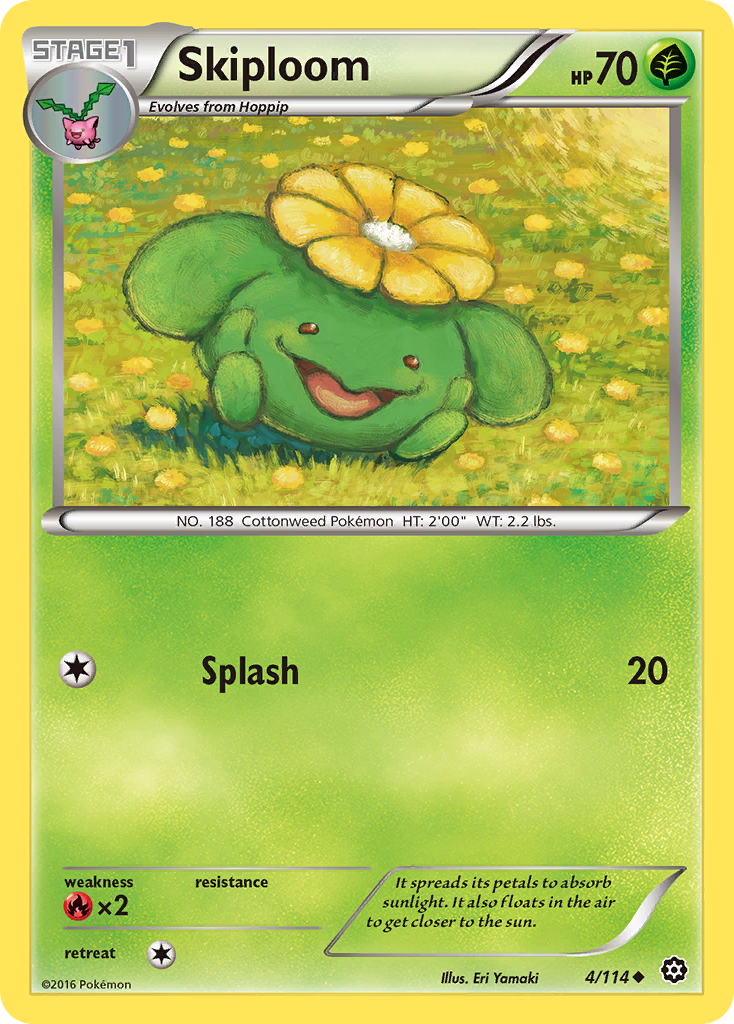 Skiploom (4/114) [XY: Steam Siege] | Nerdhalla Games