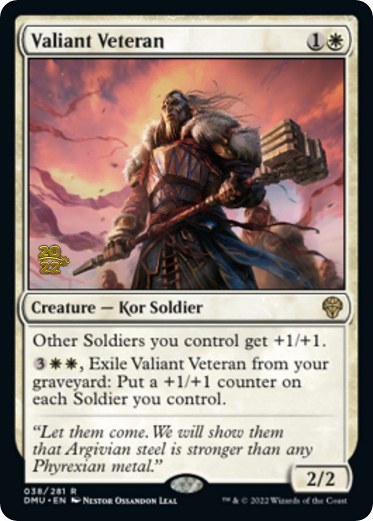 Valiant Veteran [Dominaria United Prerelease Promos] | Nerdhalla Games