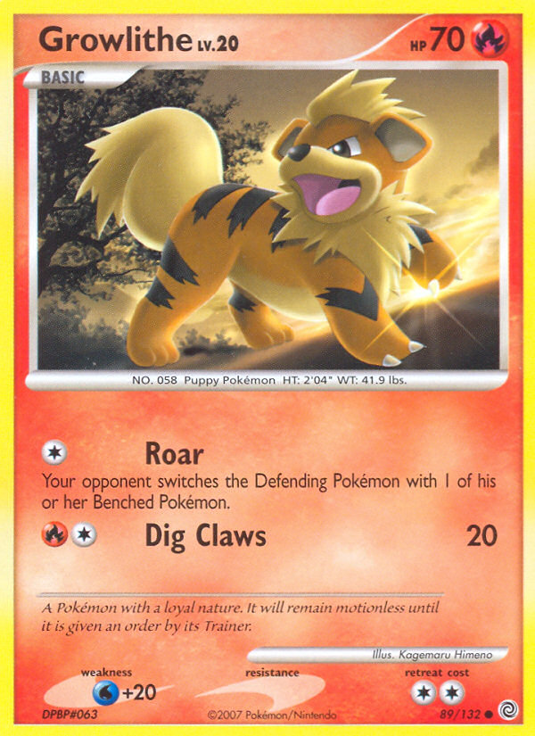 Growlithe (89/132) [Diamond & Pearl: Secret Wonders] | Nerdhalla Games