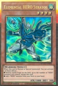 Elemental HERO Stratos (Alternate Art) [MAGO-EN004] Gold Rare | Nerdhalla Games