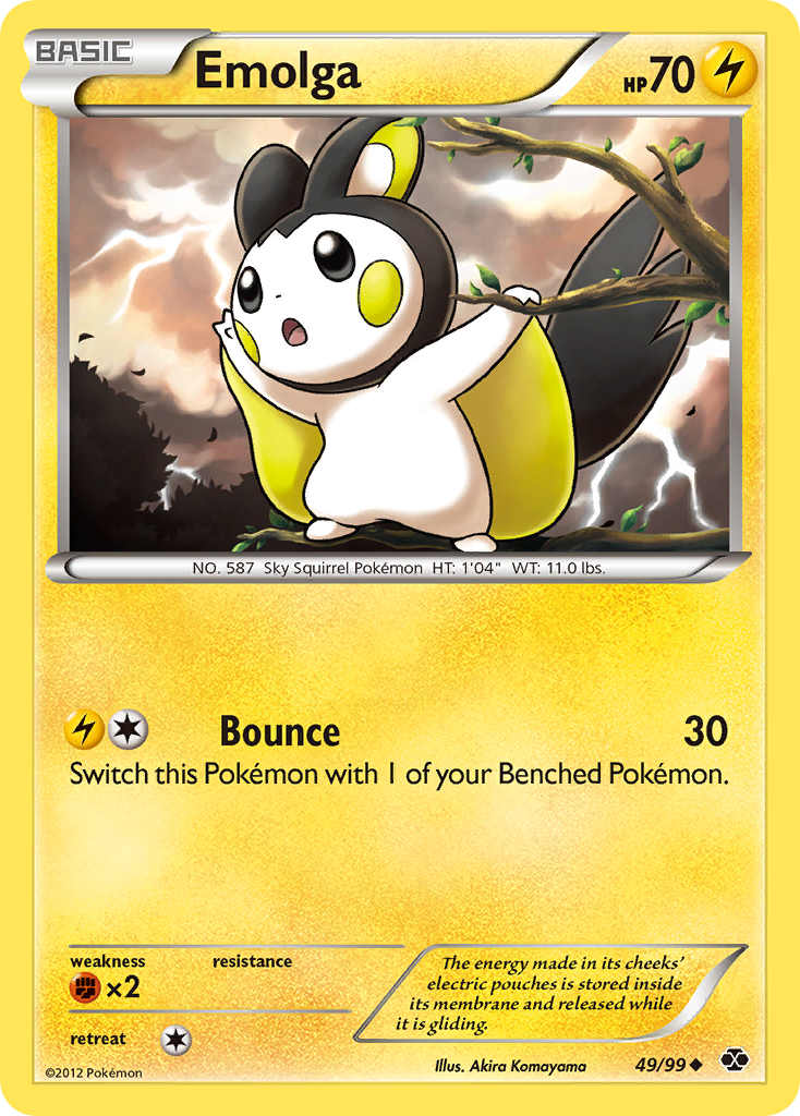 Emolga (49/99) [Black & White: Next Destinies] | Nerdhalla Games