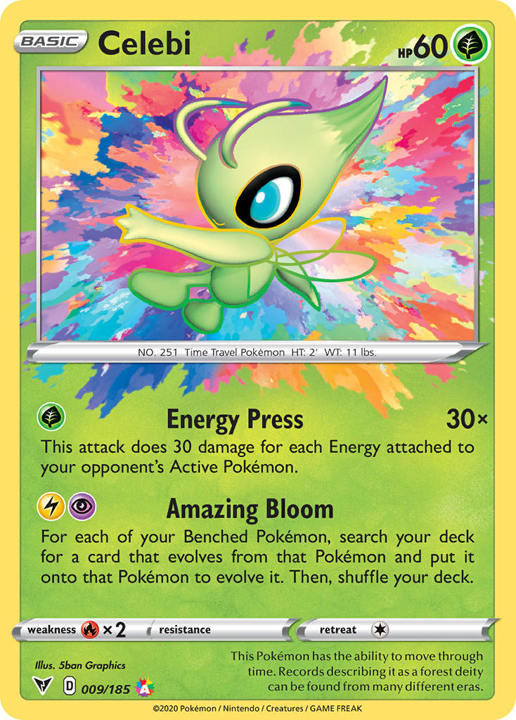 Celebi (009/185) [Sword & Shield: Vivid Voltage] | Nerdhalla Games