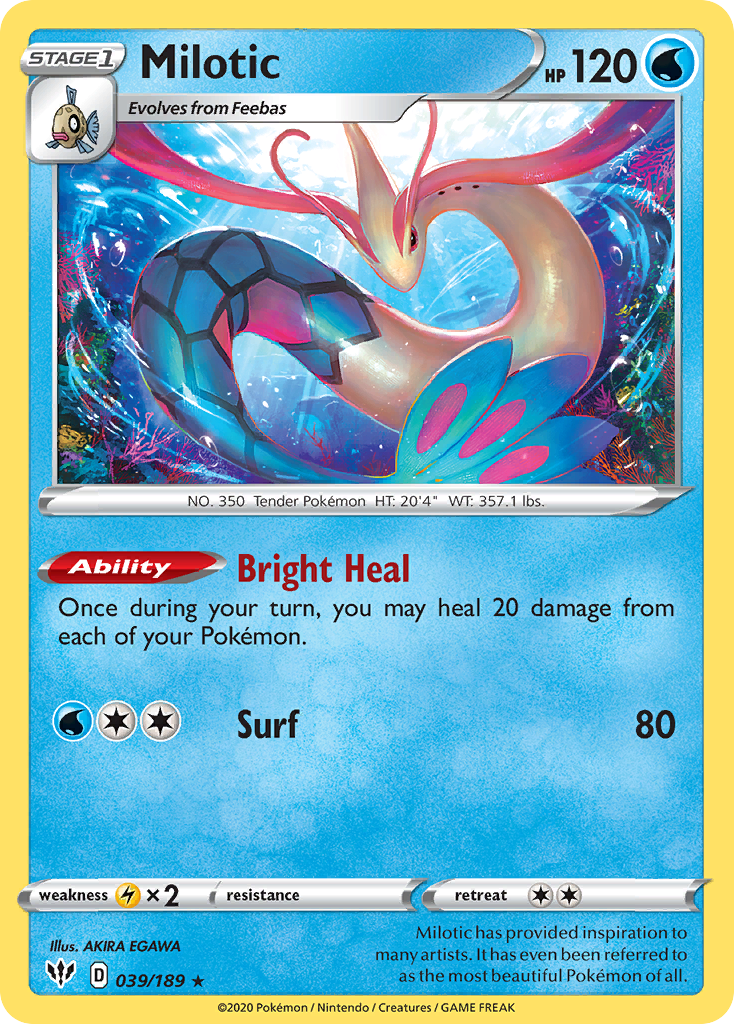 Milotic (039/189) [Sword & Shield: Darkness Ablaze] | Nerdhalla Games