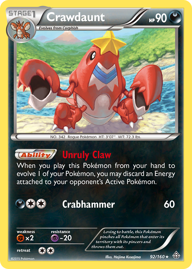 Crawdaunt (92/160) [XY: Primal Clash] | Nerdhalla Games