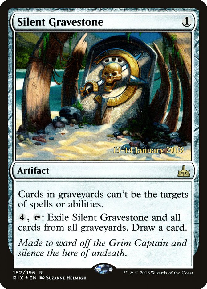 Silent Gravestone [Rivals of Ixalan Prerelease Promos] | Nerdhalla Games