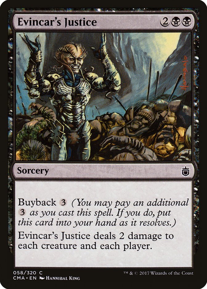 Evincar's Justice [Commander Anthology] | Nerdhalla Games