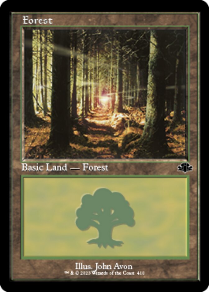 Forest (410) (Retro) [Dominaria Remastered] | Nerdhalla Games