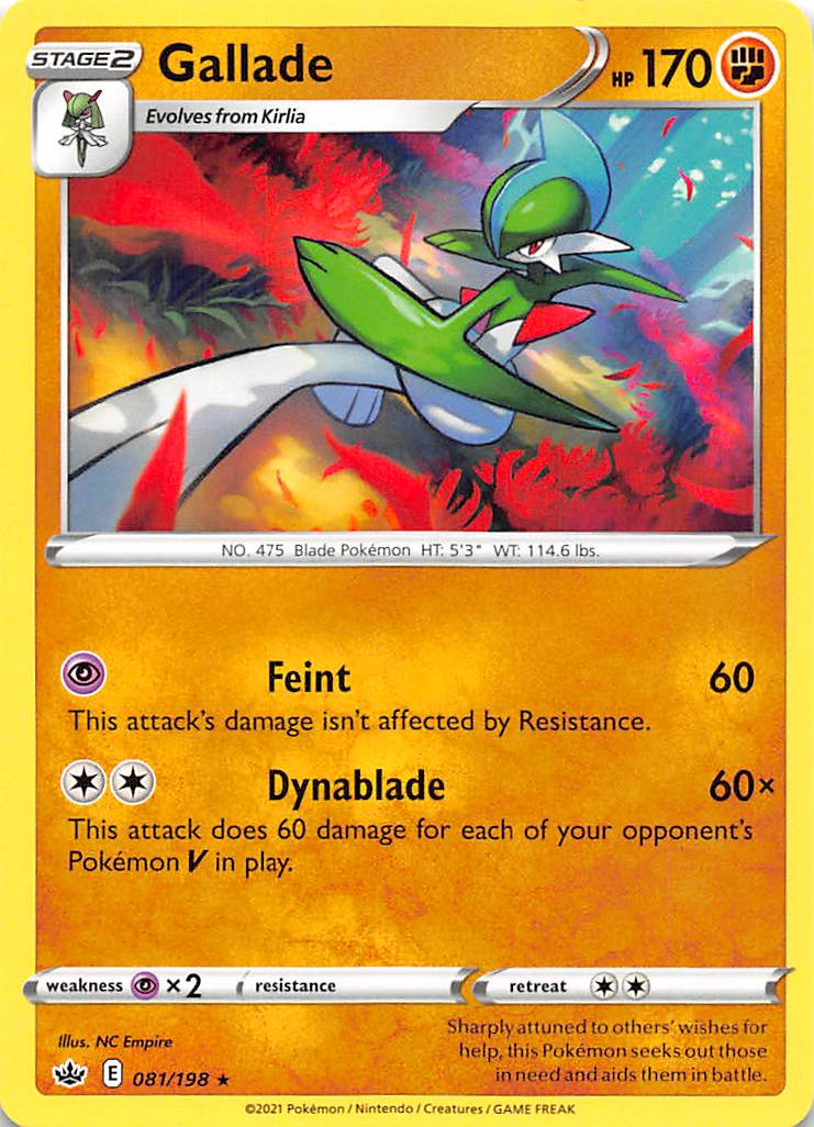 Gallade (081/198) [Sword & Shield: Chilling Reign] | Nerdhalla Games