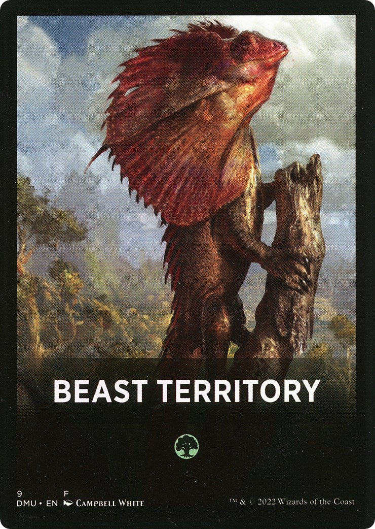 Beast Territory Theme Card [Dominaria United Tokens] | Nerdhalla Games