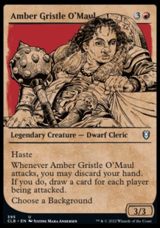 Amber Gristle O'Maul (Showcase) [Commander Legends: Battle for Baldur's Gate] | Nerdhalla Games