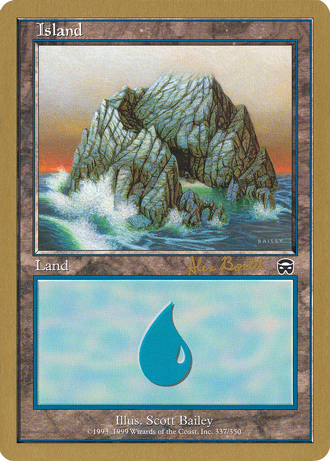 Island (ab337a) (Alex Borteh) [World Championship Decks 2001] | Nerdhalla Games