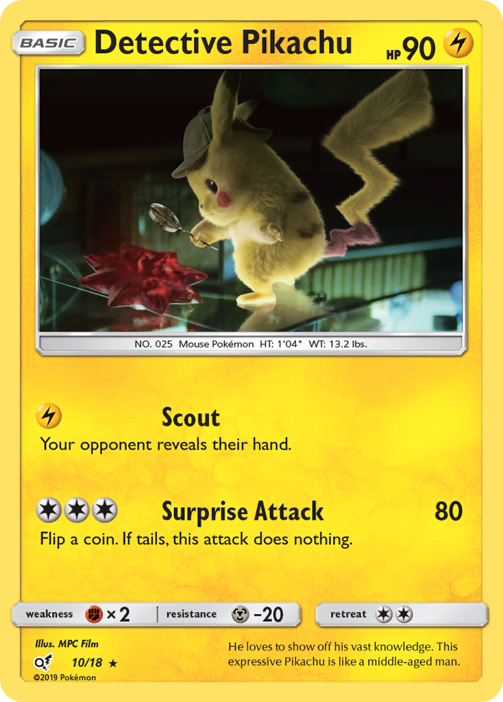 Detective Pikachu (10/18) [Sun & Moon: Detective Pikachu] | Nerdhalla Games