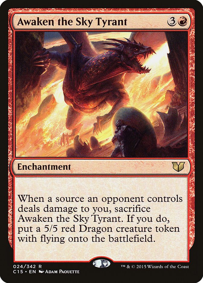 Awaken the Sky Tyrant [Commander 2015] | Nerdhalla Games