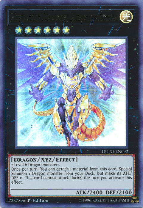 Hieratic Dragon King of Atum [DUPO-EN092] Ultra Rare | Nerdhalla Games