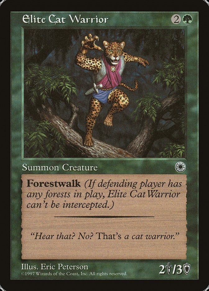 Elite Cat Warrior (With Flavor Text) [Portal] | Nerdhalla Games