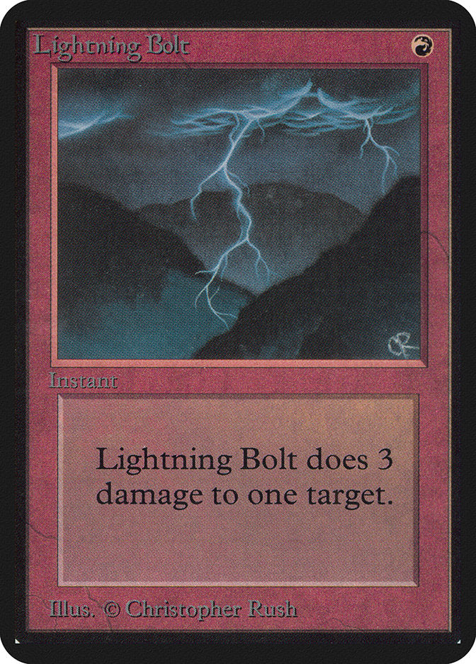 Lightning Bolt [Limited Edition Alpha] | Nerdhalla Games