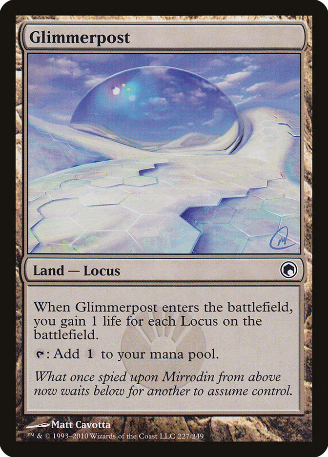 Glimmerpost [Scars of Mirrodin] | Nerdhalla Games