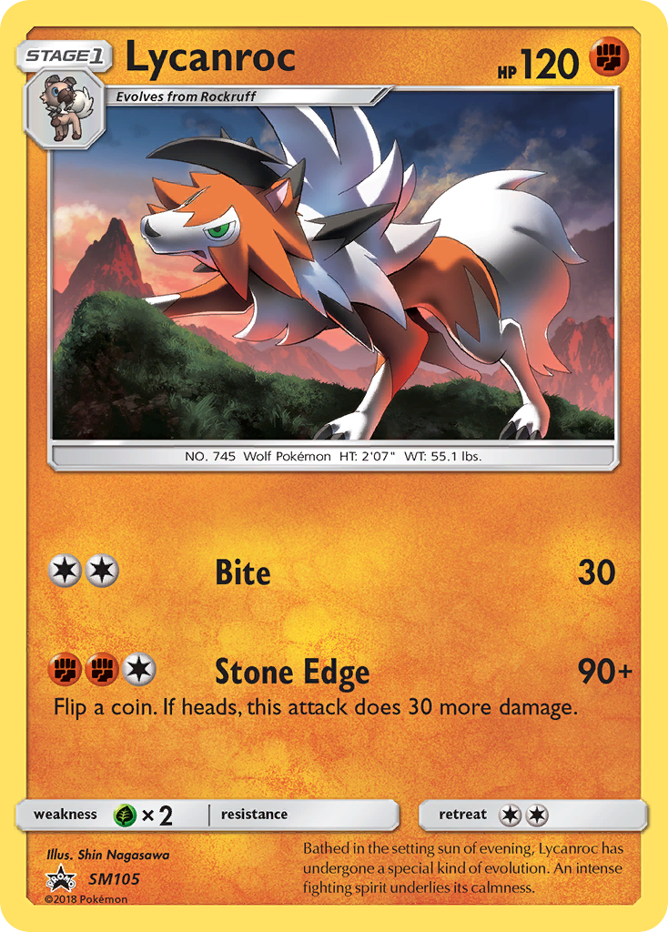 Lycanroc (SM105) [Sun & Moon: Black Star Promos] | Nerdhalla Games