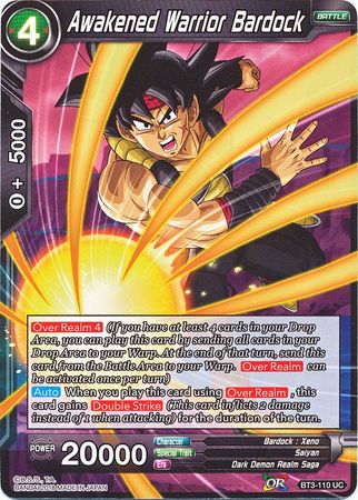 Awakened Warrior Bardock [BT3-110] | Nerdhalla Games