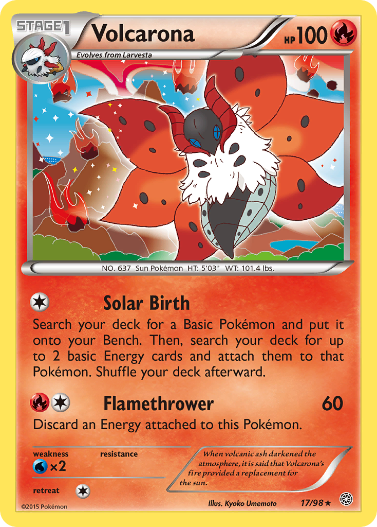 Volcarona (17/98) [XY: Ancient Origins] | Nerdhalla Games