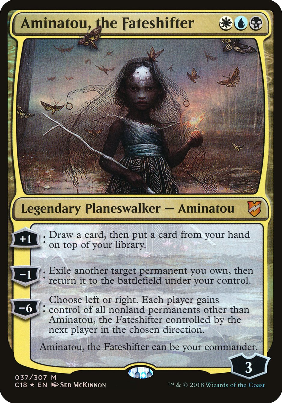 Aminatou, the Fateshifter (Oversized) [Commander 2018 Oversized] | Nerdhalla Games