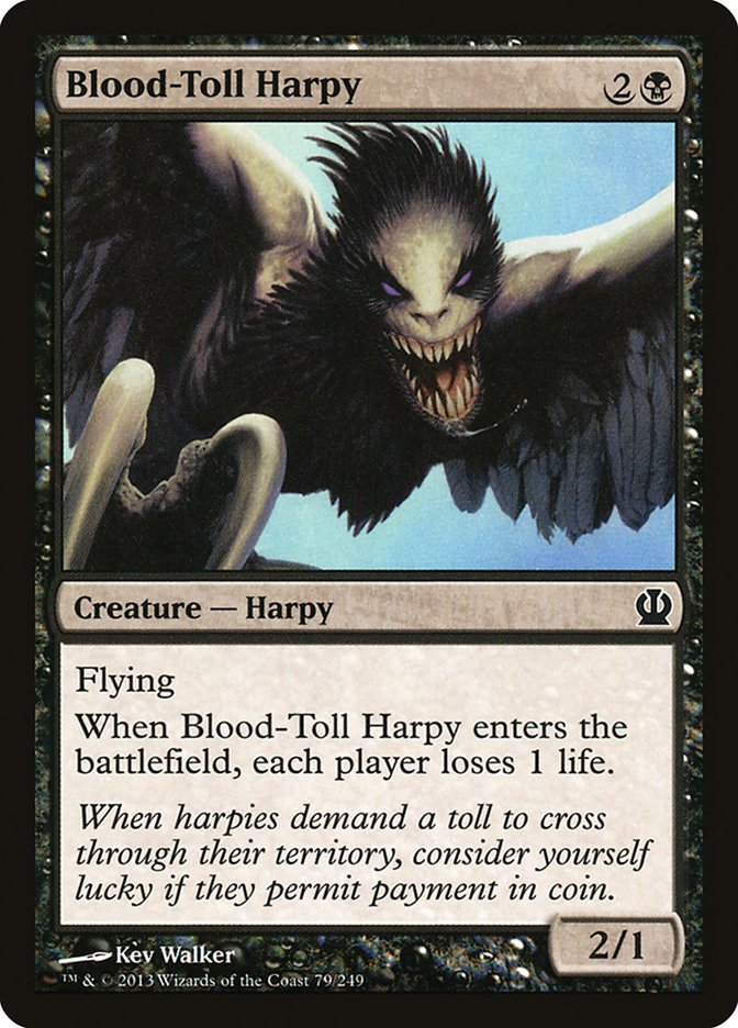 Blood-Toll Harpy [Theros] | Nerdhalla Games