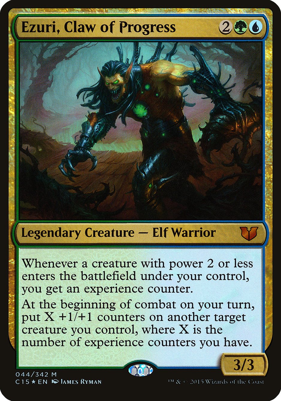 Ezuri, Claw of Progress (Oversized) [Commander 2015 Oversized] | Nerdhalla Games