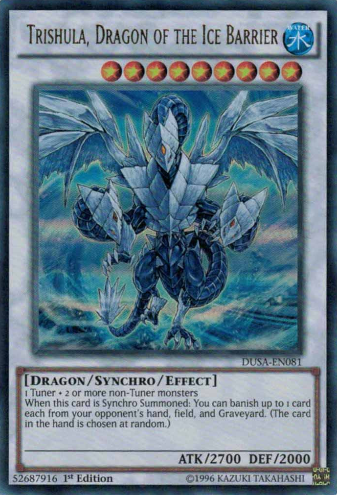 Trishula, Dragon of the Ice Barrier [DUSA-EN081] Ultra Rare | Nerdhalla Games