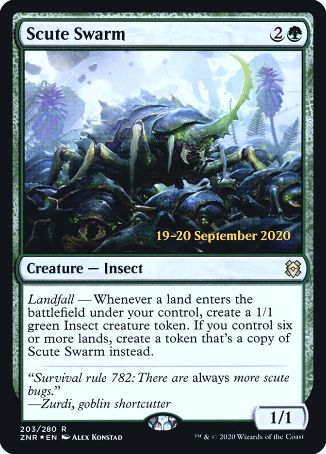 Scute Swarm  [Zendikar Rising Prerelease Promos] | Nerdhalla Games