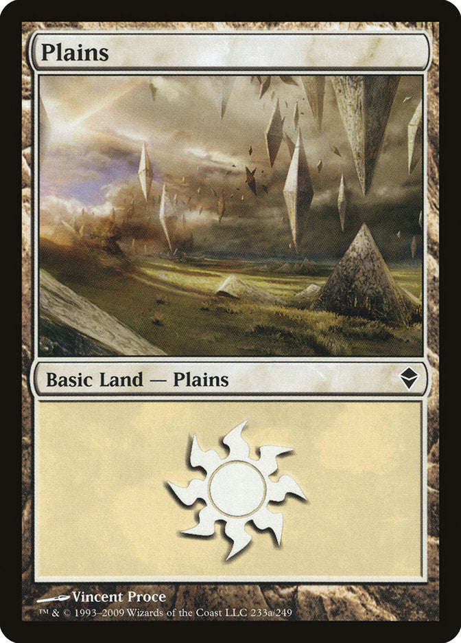 Plains (233a) [Zendikar] | Nerdhalla Games