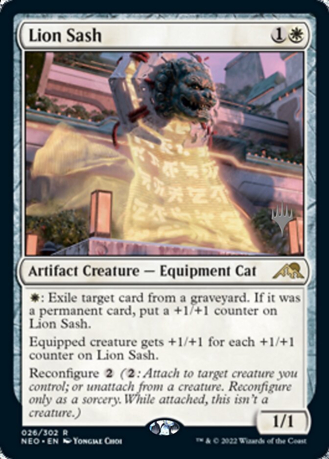 Lion Sash (Promo Pack) [Kamigawa: Neon Dynasty Promos] | Nerdhalla Games