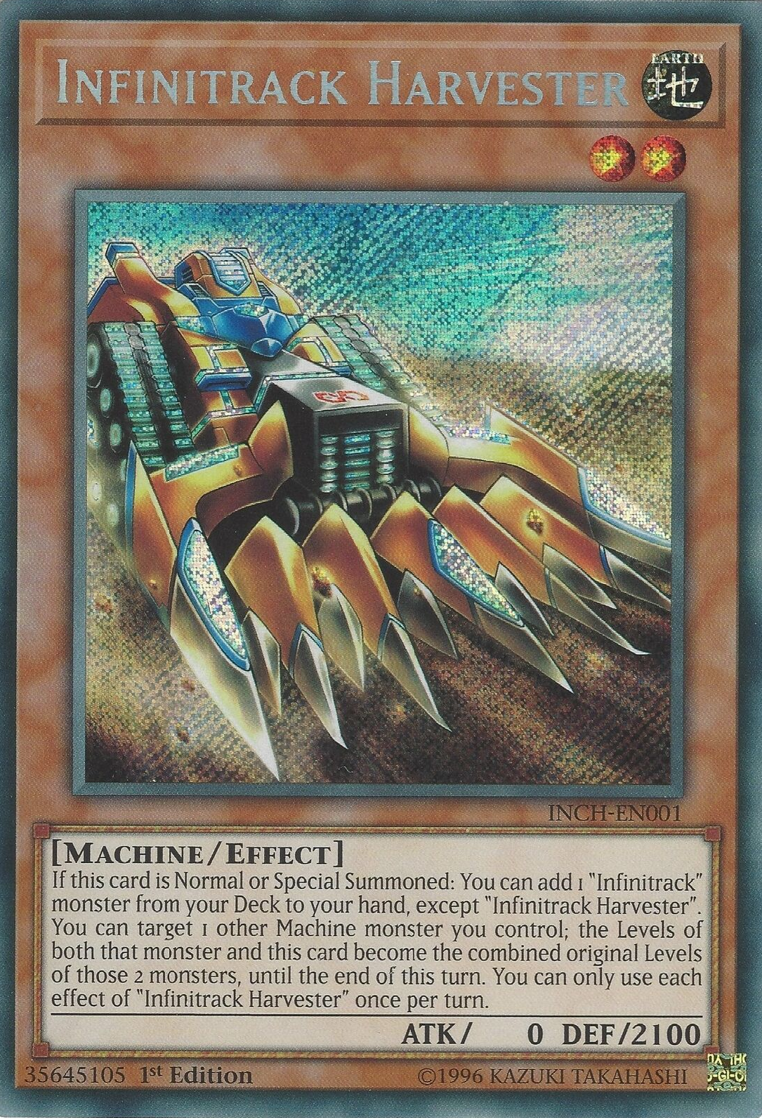 Infinitrack Harvester [INCH-EN001] Secret Rare | Nerdhalla Games