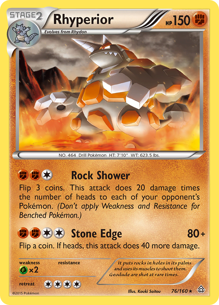 Rhyperior (76/160) [XY: Primal Clash] | Nerdhalla Games