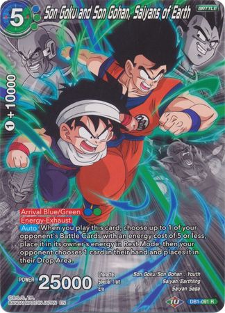 Son Goku and Son Gohan, Saiyans of Earth (Alternate Art) [DB1-091] | Nerdhalla Games