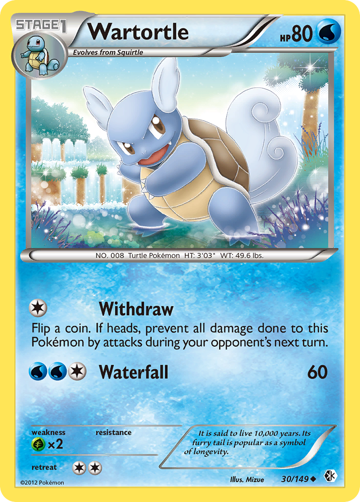 Wartortle (30/149) [Black & White: Boundaries Crossed] | Nerdhalla Games