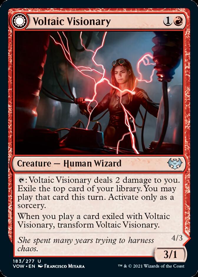 Voltaic Visionary // Volt-Charged Berserker [Innistrad: Crimson Vow] | Nerdhalla Games