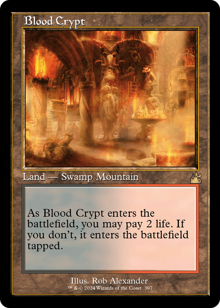 Blood Crypt (Retro) [Ravnica Remastered] | Nerdhalla Games