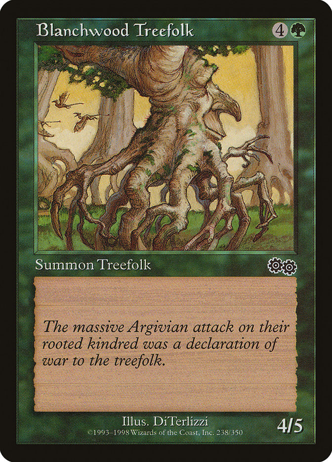 Blanchwood Treefolk [Urza's Saga] | Nerdhalla Games