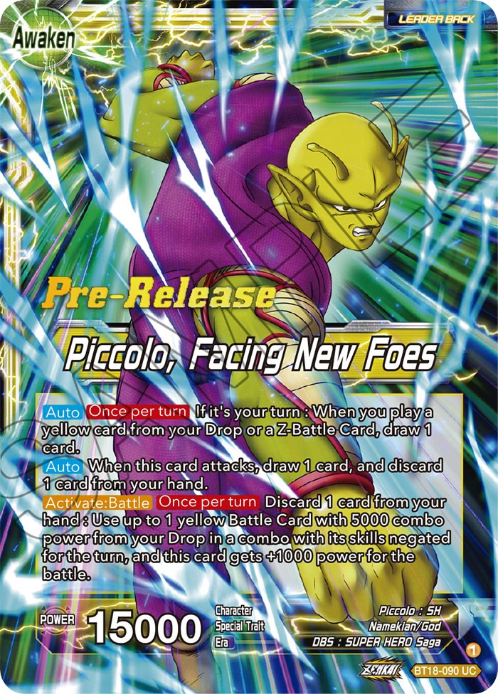 Piccolo // Piccolo, Facing New Foes (BT18-090) [Dawn of the Z-Legends Prerelease Promos] | Nerdhalla Games