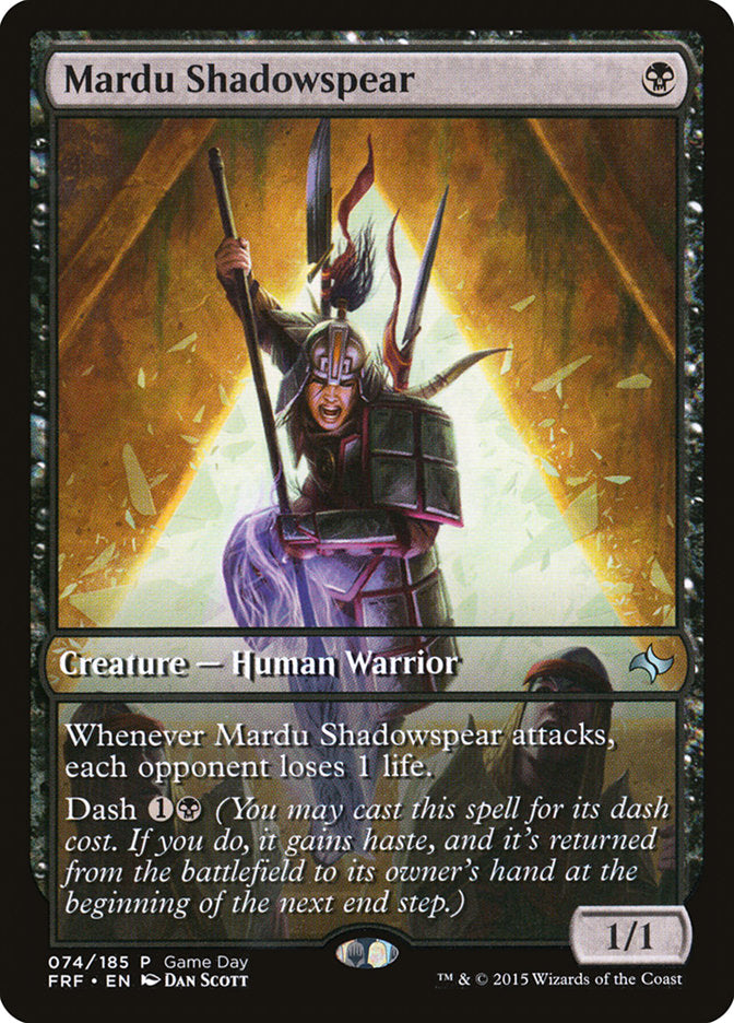 Mardu Shadowspear (Game Day) [Fate Reforged Promos] | Nerdhalla Games