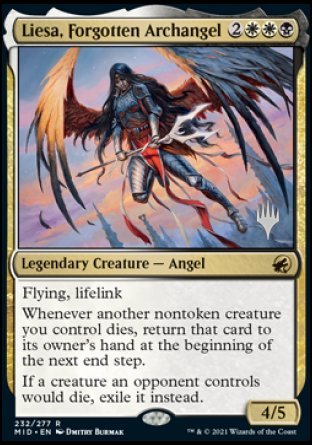 Liesa, Forgotten Archangel (Promo Pack) [Innistrad: Midnight Hunt Promos] | Nerdhalla Games