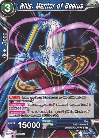 Whis, Mentor of Beerus [TB1-031] | Nerdhalla Games