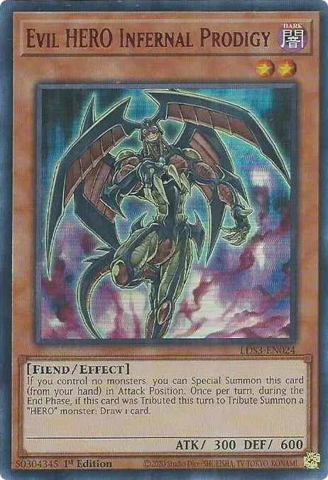 Evil HERO Infernal Prodigy (Red) [LDS3-EN024] Ultra Rare | Nerdhalla Games