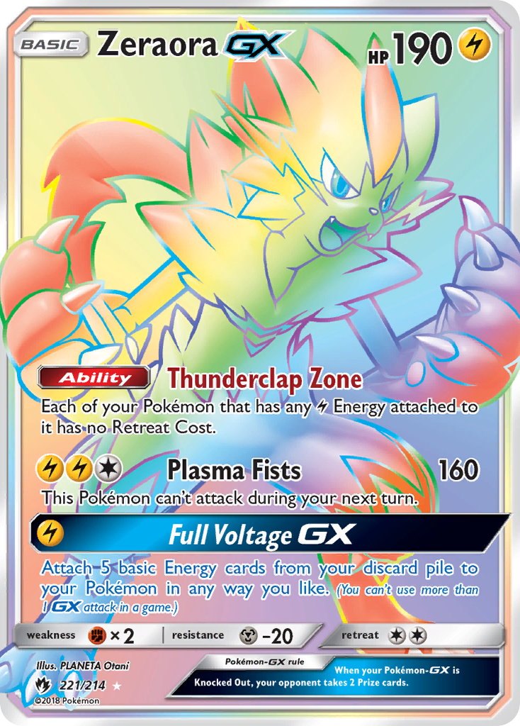 Zeraora GX (221/214) [Sun & Moon: Lost Thunder] | Nerdhalla Games