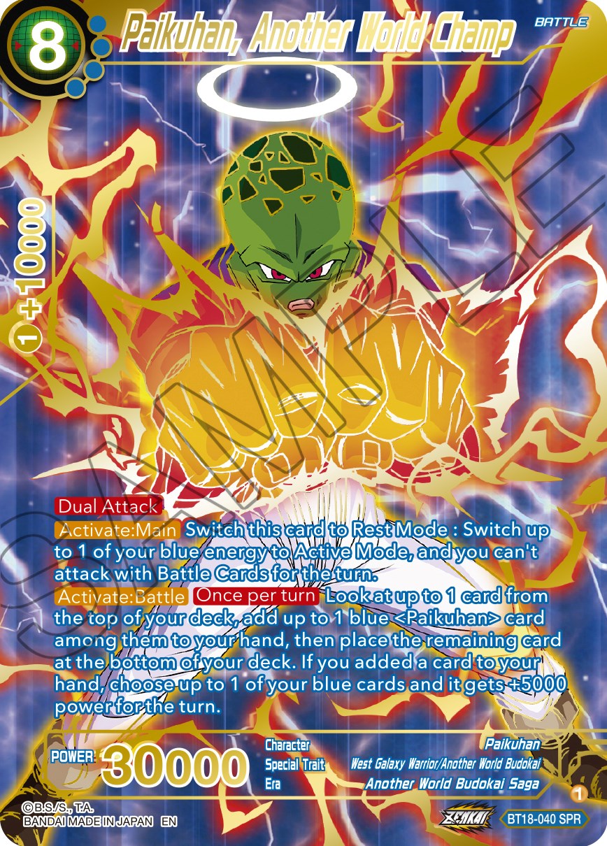 Paikuhan, Another World Champ (SPR) (BT18-040) [Dawn of the Z-Legends] | Nerdhalla Games