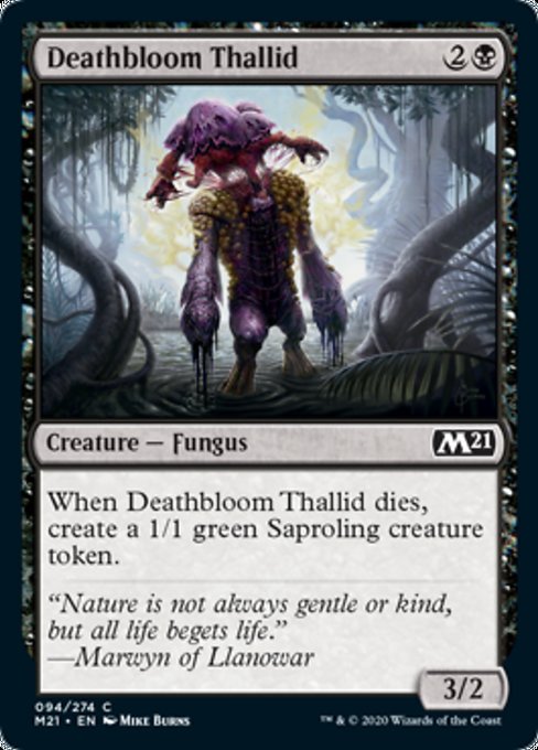 Deathbloom Thallid [Core Set 2021] | Nerdhalla Games