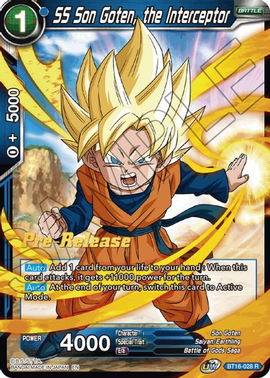 SS Son Goten, the Interceptor (BT16-028) [Realm of the Gods Prerelease Promos] | Nerdhalla Games