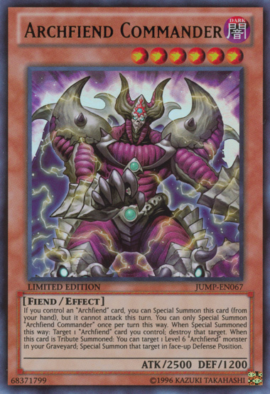 Archfiend Commander [JUMP-EN067] Ultra Rare | Nerdhalla Games